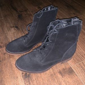 Steve Madden suede combat booties